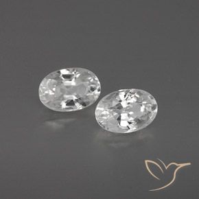 Gemme di Zircone Bianco naturale da 1.75 ct, Ovale, VVS-VS