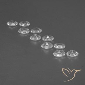 Gemme di Zircone Bianco naturale da 7.43 ct, Ovale, VVS-VS