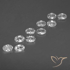 Gemme di Zircone Bianco naturale da 6.68 ct, Ovale, VVS-VS