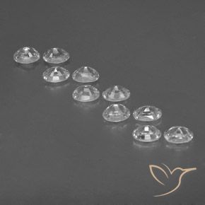 Gemme di Zircone Bianco naturale da 8.15 ct, Ovale, VVS-VS