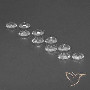 Gemme di Zircone Bianco naturale da 7.34 ct, Ovale, VVS-VS