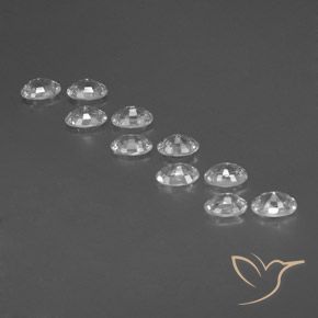 Gemme di Zircone Bianco naturale da 7.10 ct, Ovale, VVS-VS