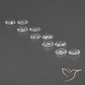 Gemme di Zircone Bianco naturale da 6.59 ct, Ovale, VVS-VS