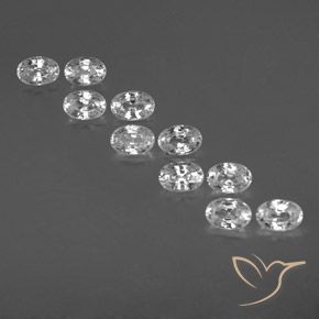 Gemme di Zircone Bianco naturale da 7.86 ct, Ovale, VVS-VS