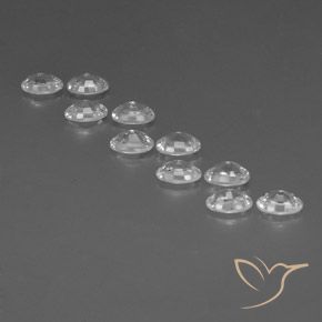 Gemme di Zircone Bianco naturale da 7.60 ct, Ovale, VVS-VS