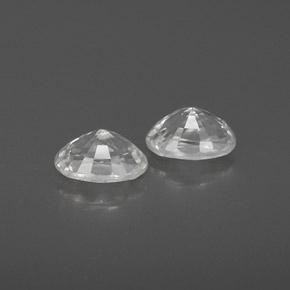 Gemme di Zircone Bianco naturale da 1.67 ct, Ovale, VVS