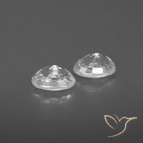 Gemme di Zircone Bianco naturale da 1.74 ct, Ovale, VVS
