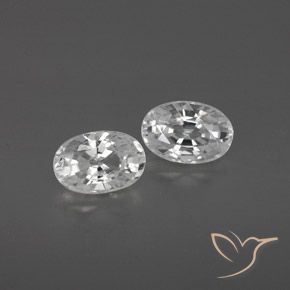 1.67ctw Naturale Bianco Zircone, Ovale, VVS