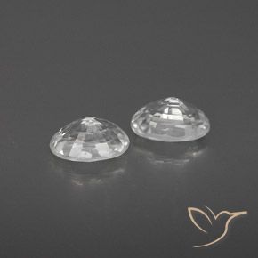 Gemme di Zircone Bianco naturale da 1.67 ct, Ovale, VVS