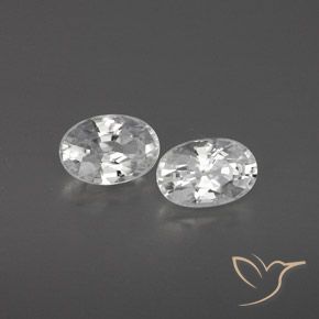Gemme di Zircone Bianco naturale da 1.64 ct, Ovale, VVS