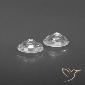 Gemme di Zircone Bianco naturale da 1.64 ct, Ovale, VVS