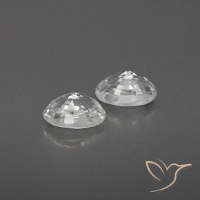 Gemme di Zircone Bianco naturale da 1.69 ct, Ovale, VVS