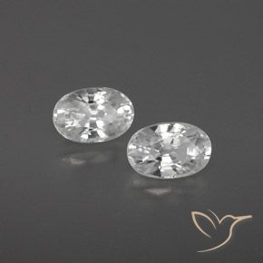 Gemme di Zircone Bianco naturale da 1.67 ct, Ovale, VVS-VS