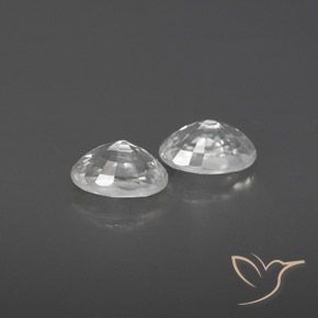 Gemme di Zircone Bianco naturale da 1.67 ct, Ovale, VVS-VS