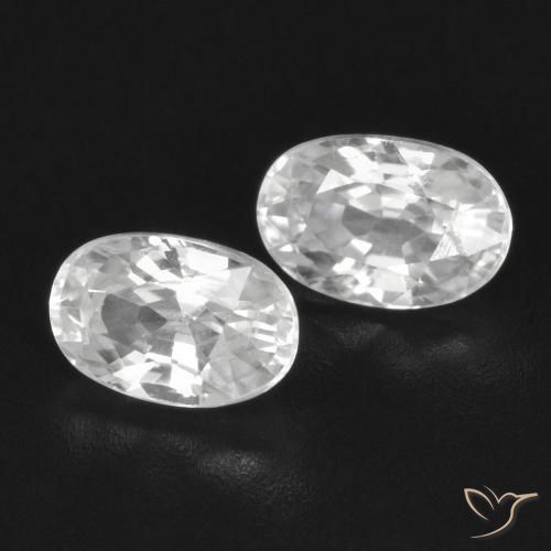 Gemme di Zircone Bianco naturale da 1.74 ct, Ovale, VVS