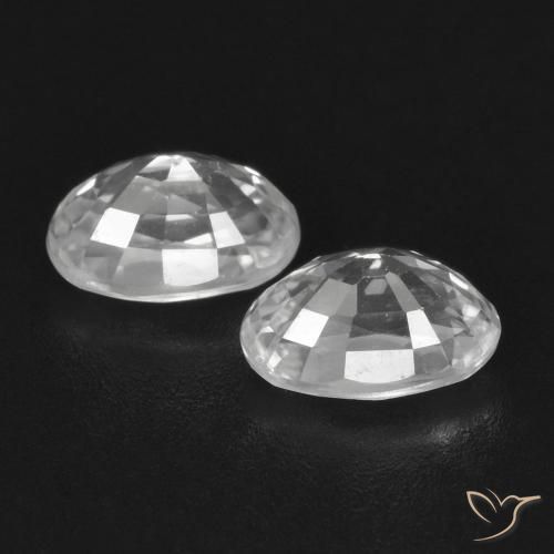 Gemme di Zircone Bianco naturale da 1.74 ct, Ovale, VVS