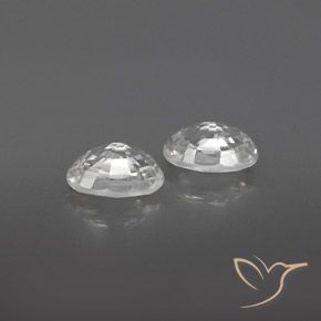 Gemme di Zircone Bianco naturale da 1.72 ct, Ovale, VVS