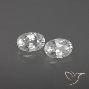Gemme di Zircone Bianco naturale da 1.75 ct, Ovale, VVS-VS