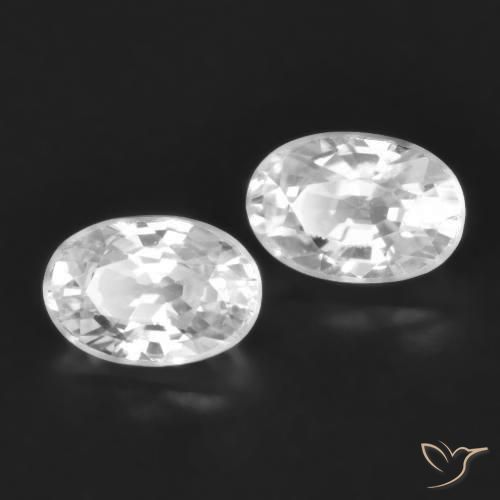 Gemme di Zircone Bianco naturale da 1.66 ct, Ovale, VVS