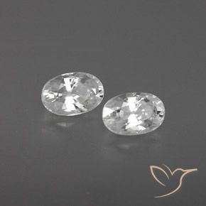 Gemme di Zircone Bianco naturale da 1.71 ct, Ovale, VVS