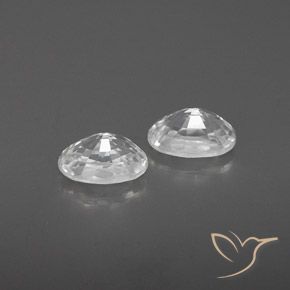 Gemme di Zircone Bianco naturale da 1.63 ct, Ovale, VVS