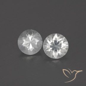 1.96ctw Naturale Bianco Zircone, Rotondo, VVS-VS