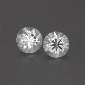 Gemme di Zircone Bianco naturale da 1.83 ct, Taglio rotondo, VVS-VS