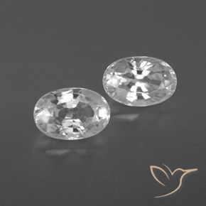 1.74ctw Naturale Bianco Zircone, Ovale, VVS-VS