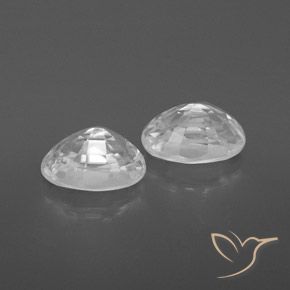 Gemme di Zircone Bianco naturale da 1.72 ct, Ovale, VVS