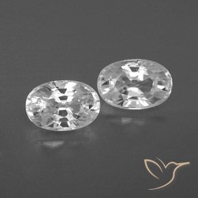Gemme di Zircone Bianco naturale da 1.76 ct, Ovale, VVS