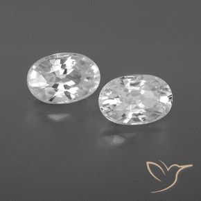Gemme di Zircone Bianco naturale da 1.75 ct, Ovale, VVS
