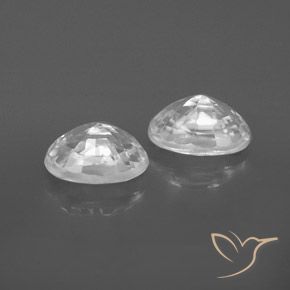 Gemme di Zircone Bianco naturale da 1.75 ct, Ovale, VVS