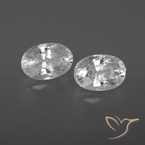 Gemme di Zircone Bianco naturale da 1.62 ct, Ovale, VVS-VS