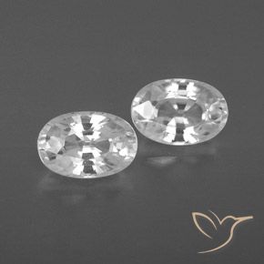 1.67ctw Naturale Bianco Zircone, Ovale, VVS