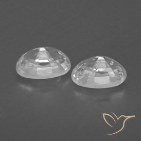 Gemme di Zircone Bianco naturale da 1.78 ct, Ovale, VVS-VS