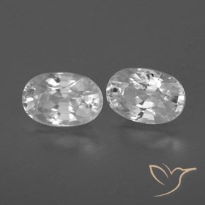 Gemme di Zircone Bianco naturale da 1.82 ct, Ovale, VVS