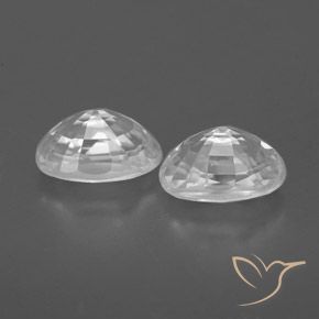 Gemme di Zircone Bianco naturale da 1.82 ct, Ovale, VVS