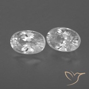 Gemme di Zircone Bianco naturale da 1.74 ct, Ovale, VVS-VS