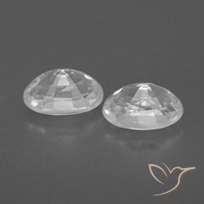 Gemme di Zircone Bianco naturale da 1.74 ct, Ovale, VVS-VS