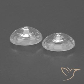 Gemme di Zircone Bianco naturale da 1.71 ct, Ovale, VVS-VS