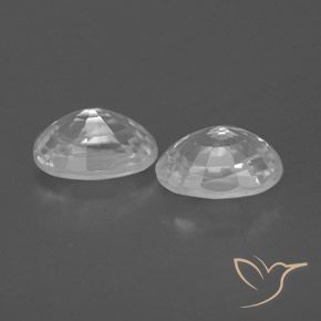 Gemme di Zircone Bianco naturale da 1.72 ct, Ovale, VVS-VS