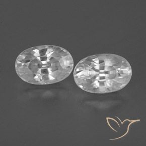 1.78ctw Naturale Bianco Zircone, Ovale, VVS-VS