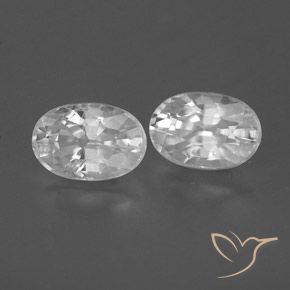 Gemme di Zircone Bianco naturale da 1.78 ct, Ovale, VVS-VS