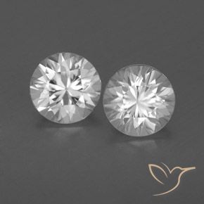 1.85ctw Naturale Bianco Zircone, Rotondo, VVS-VS