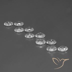 Gemme di Zircone Bianco naturale da 7.12 ct, Ovale, VVS-VS