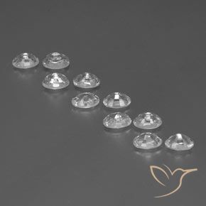 Gemme di Zircone Bianco naturale da 8.40 ct, Ovale, VVS-VS