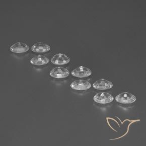 Gemme di Zircone Bianco naturale da 7.42 ct, Ovale, VVS-VS