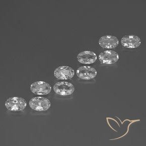 Gemme di Zircone Bianco naturale da 6.91 ct, Ovale, VVS-VS