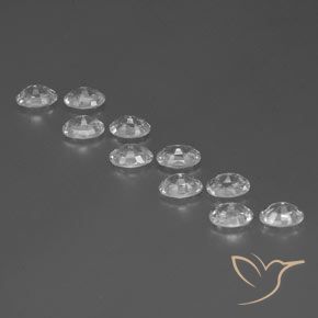 Gemme di Zircone Bianco naturale da 7.61 ct, Ovale, VVS-VS