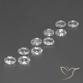 Gemme di Zircone Bianco naturale da 6.39 ct, Ovale, VVS-VS